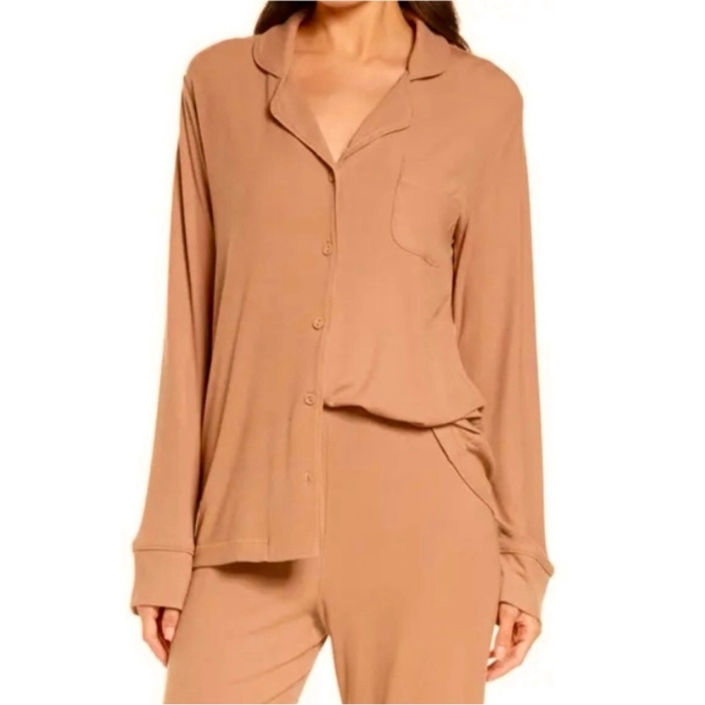 SKIMS Sienna Button Down Pajama Shirt